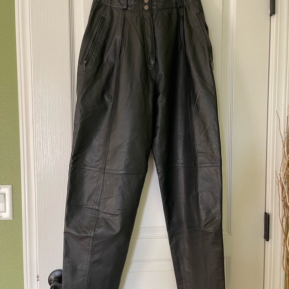 Vintage Together leather Pants Size 4 High Rise - Picture 5 of 12